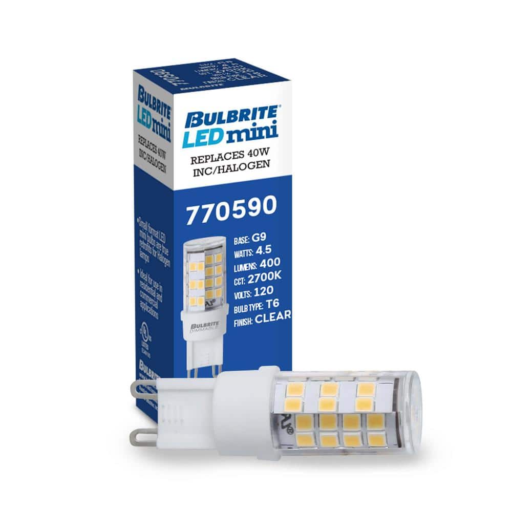 Clear Dimmable G9 Bi-Pin LED Bulbs for Commercial Use