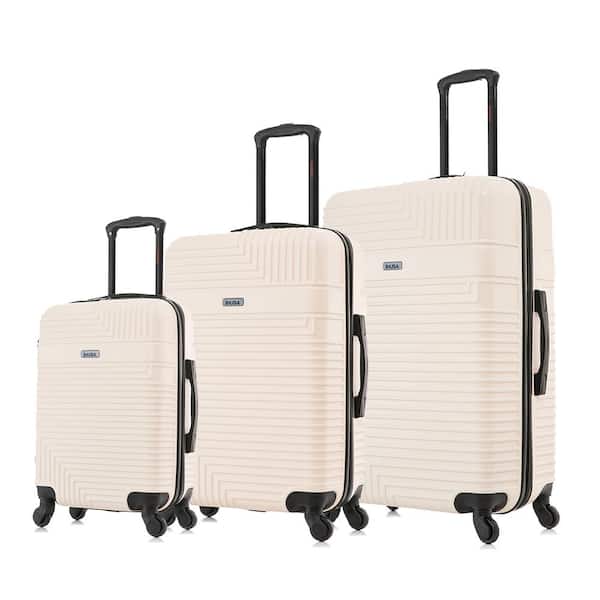 InUSA Resilience Lightweight Hardside Spinner Sand 3-Piece Luggage set 20 in. x 24 in. x 28 in.