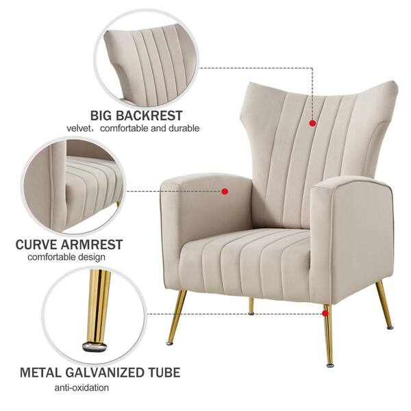 Mara grey velvet online chair