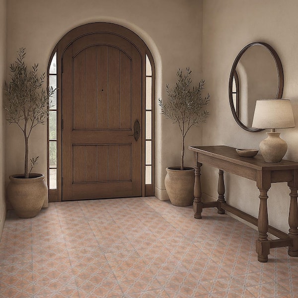 Tavera Cotto 6 in. x 12 in. Deco Matte Porcelain Floor and Wall Tile (5.38 sq. ft. /Case)