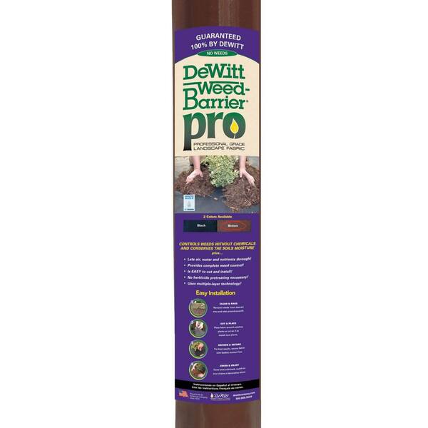 DeWitt Non-Woven Landscape Fabric – 1 Oz, 3 Ft X 300 Ft Roll, Black
