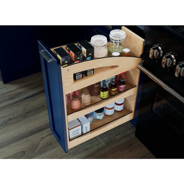 Craftsman Collection Solid Maple Pullout Organizer w/ BLUM Soft-Close for 12 in. Base Cabinets