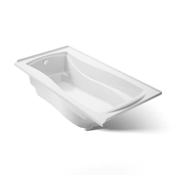 KOHLER Mariposa 72 in. x 36 in. Rectangular Soaking Bathtub with Left-Hand Drain in White