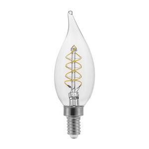 40-Watt Equivalent BA11 Dimmable Candelabra E12 Fine Bendy Filament LED Vintage Edison Light Bulb Soft White (3-Pack)