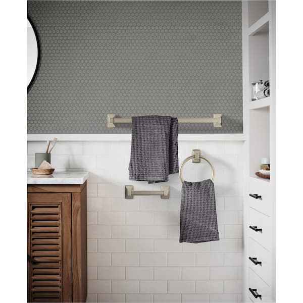 Adler 3-Piece Bath Hardware Set with Mounting Hardware in Brushed Nickel