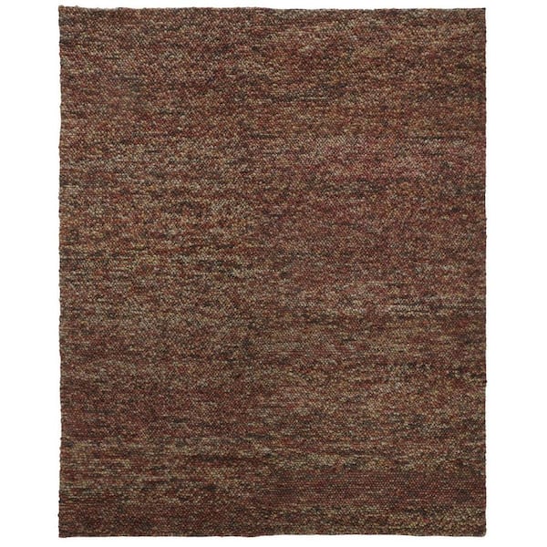 5 x 8 Orange, Red Solid Color Area Rug