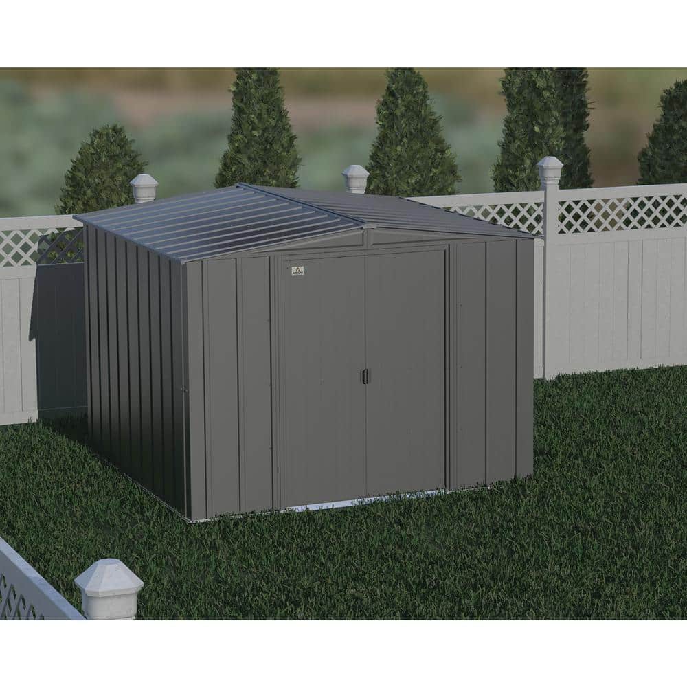 Classic 8 ft. W x 8 ft. D Charcoal Metal Shed 59 sq. ft. price history on PriceWatchPro