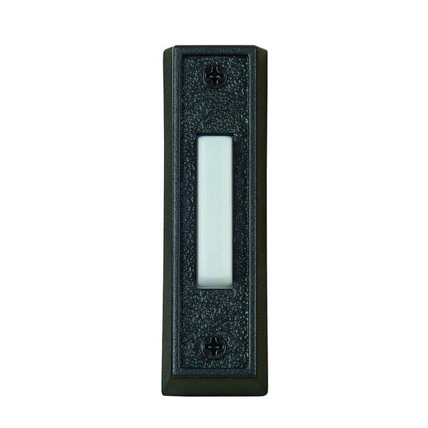 Carlon Wired Lighted Door Bell Push Button, Black (6 per Case)
