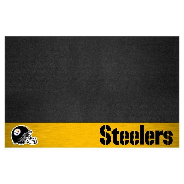 Fan Mats Pittsburgh Steelers Grill Mat, Black/Gold