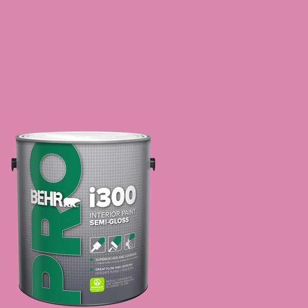 BEHR PRO 1 gal. #100B-5 Springtime Bloom Semi-Gloss Interior Paint