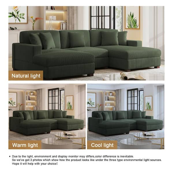 Have a question about Uixe 118 in. Square Arm 3-Piece