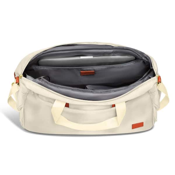 CHAMPS The Weekender 21 in. Ivory USB-Charging Water-Resistant