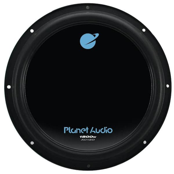 Planet Audio 12 in. 1800-Watt Car Audio Power Single Subwoofer DVC 4 Ohm AC12D