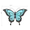 Blue Butterfly Glass and Metal Outdoor Wall Decor - On Sale - Bed Bath &  Beyond - 33250666