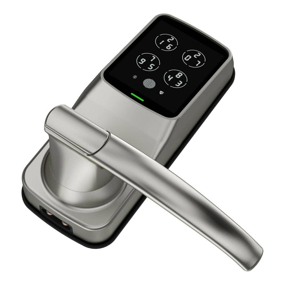 Lockly Satin Nickel Smart Door Lock with Touchscreen Keypad