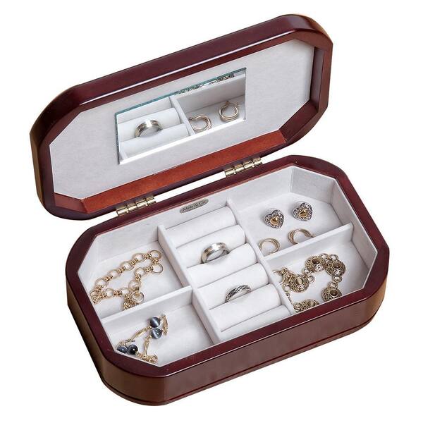 Mele & Co Morgan Cherry Finish Wooden Jewelry Box 0040311M - The