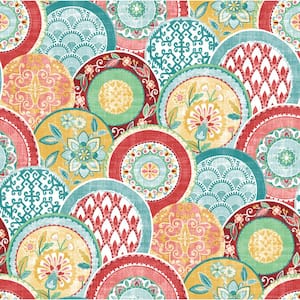 Laguna Coral Plate Paper Strippable Wallpaper (Covers 56.4 sq. ft.)