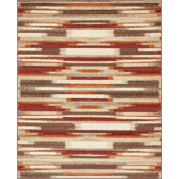 Unique Loom Autumn Wheat Multi 8' 0 x 10' 0 Area Rug
