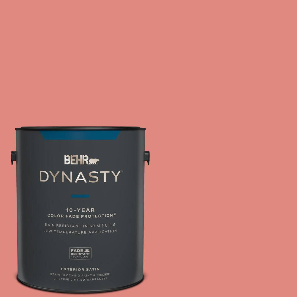 BEHR DYNASTY 1 gal. 170D5 Mellow Coral Satin Enamel Exterior Stain