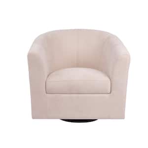 Ivory 360° Swivel Barrel Chairs Arm Chair