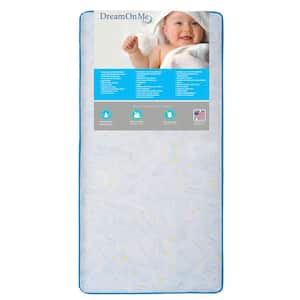 Twinkle Stars Blue Crib and Toddler 117 Coil Mattress