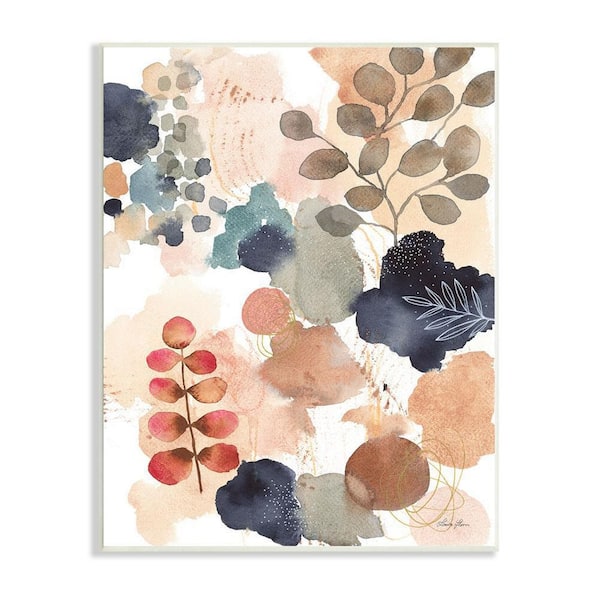 The Stupell Home Decor Collection Abstract Botanical Shape Collage Modern Boho Painting by Laura Horn Unframed Abstract Art Print 19 in. x 13 in.
