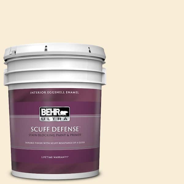 BEHR ULTRA 5 gal. #PPU6-09 Polished Pearl Extra Durable Eggshell Enamel Interior Paint & Primer