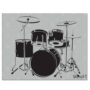 Drumset Stencil