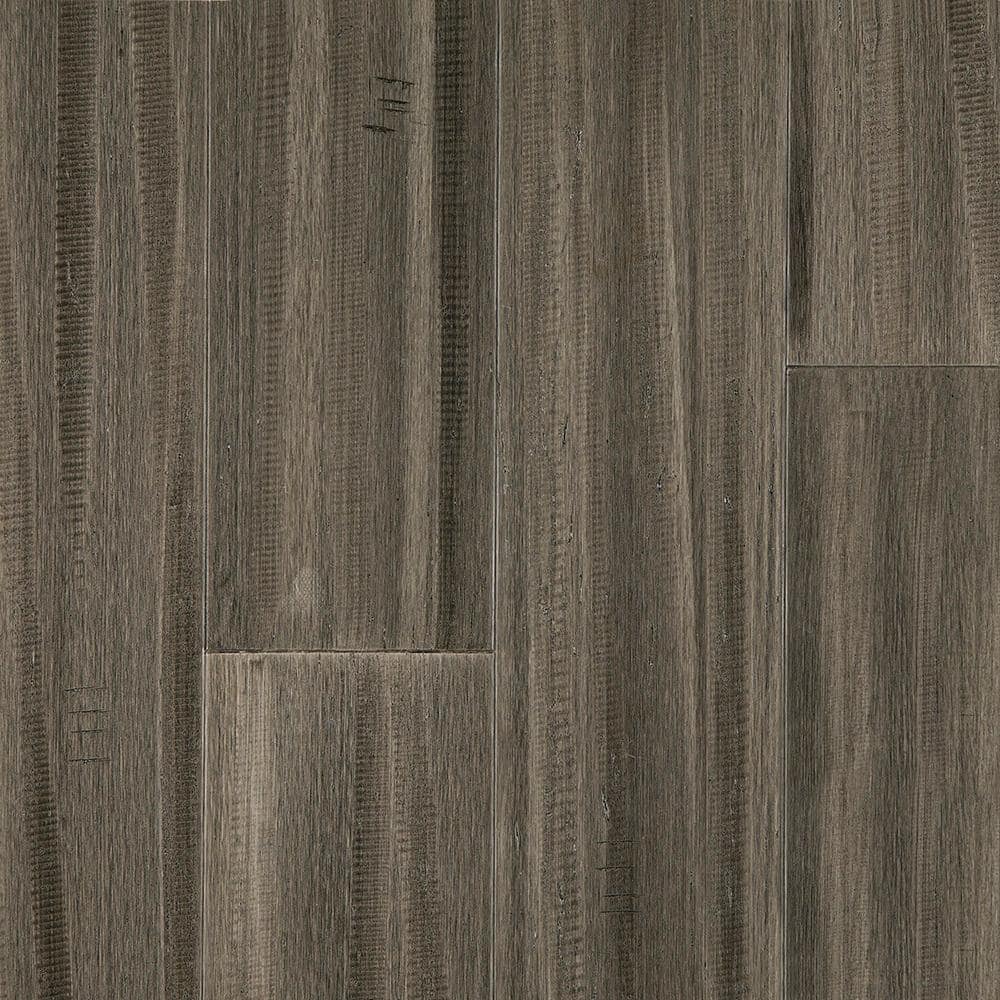 OptiWood Rocky Mountain 1/4 in. T x 5.1 in. W Waterproof Hand Scraped Engineered Bamboo Flooring (11.6 sqft/case), Medium -  611007