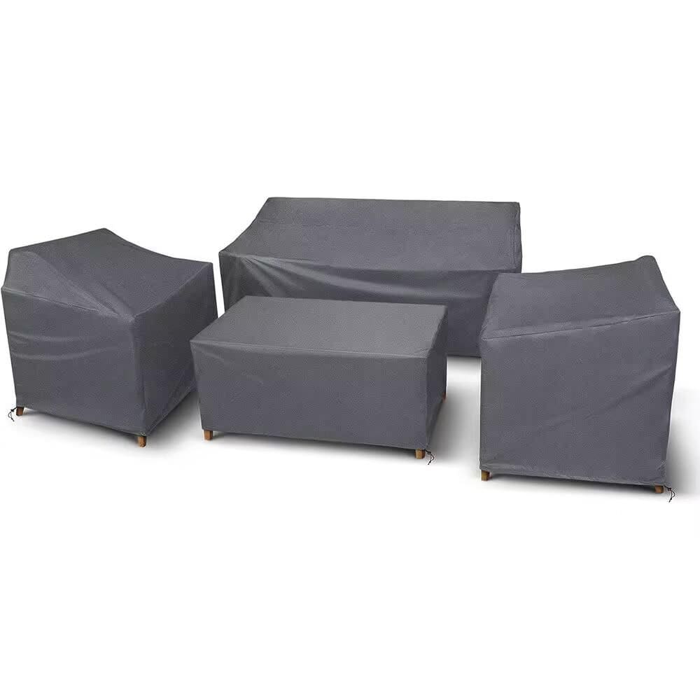 Outdoor Furniture Cover with Waterproof and Buckle Strap for Outside Couch, Lawn Chairs, Coffee Table, Grey (4-Pack) price history on PriceWatchPro