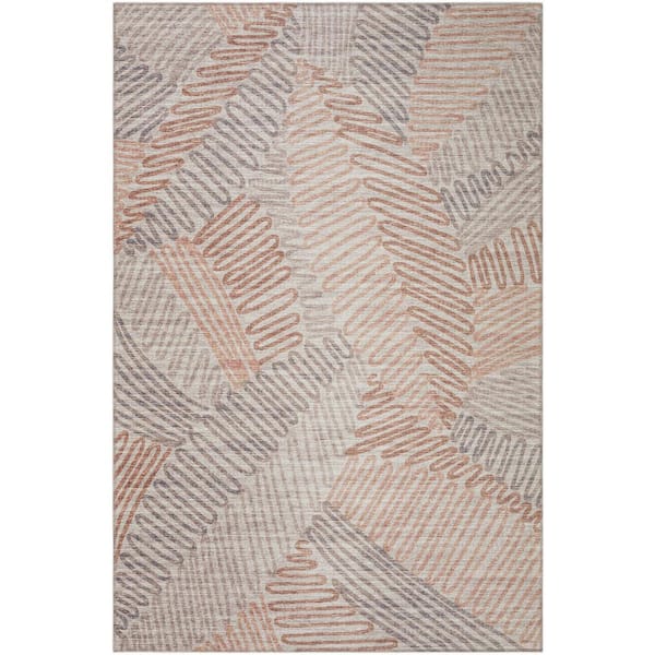 Addison Rugs Modena Walnut 5 ft. x 7 ft. 6 in. Abstract Area Rug