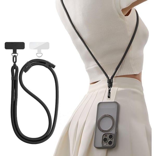 OBJLGEV Adjustable Anti-Theft Phone Lanyard Crossbody with 2 Phone