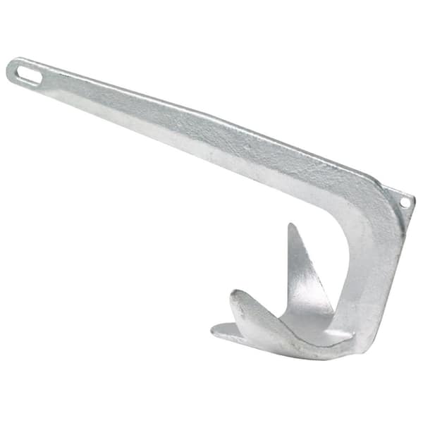22 lbs. Hot Dipped Galvanized Claw Anchor For Boat Size: 30 ft.