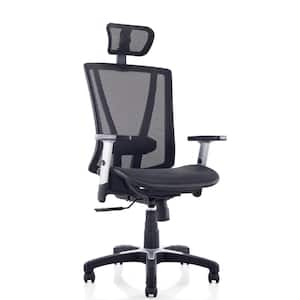 Ergomax 25.4 In. Width Big And Tall Black Mesh Ergonomic Chair With 