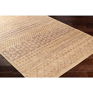 Ez Jute 4 ft. x 6 ft. Brown/Black Tribal Indoor Area Rug