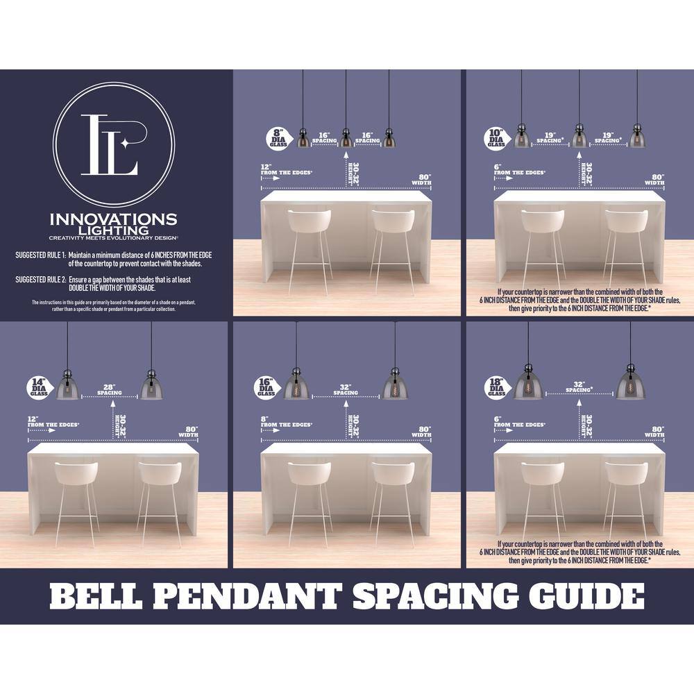 Bell Mini Pendant Light in Oil Rubbed Bronze with Glass Shade