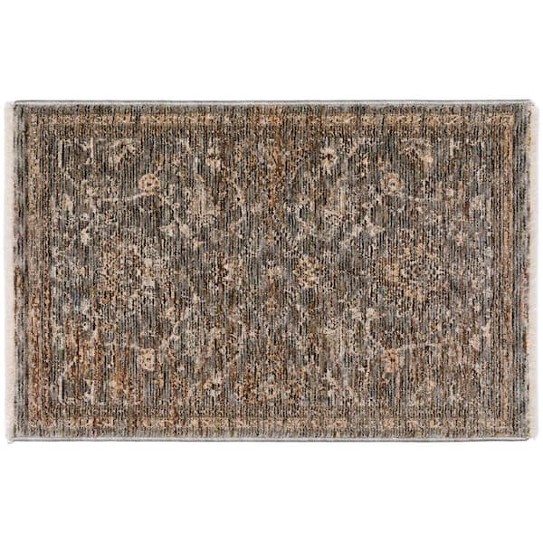 Addison Rugs Yarra Vintage Gray 1 ft. 8 in. x 2 ft. 6 in. Area Rug