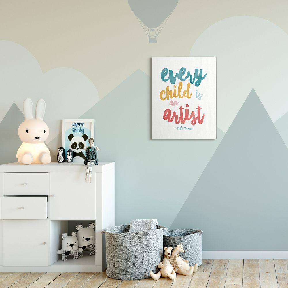 Colorful Typography Canvas Wall Art 24 x 30