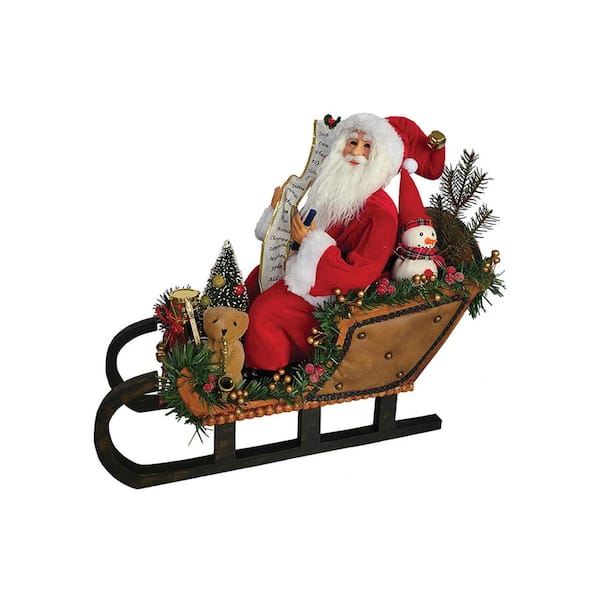 Santa's Workshop 17 in. Santa Sleigh Delivery 4010 - The Home Depot