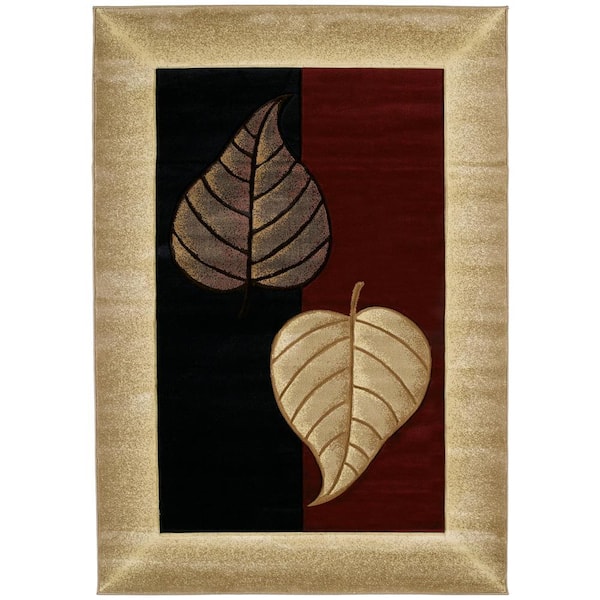 Contours Basil Burgundy Accent Rug 1'10" x 2'8"