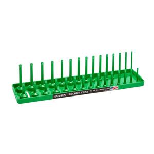 3-Row Socket Holder in Green 3/8 in. Drive Metric