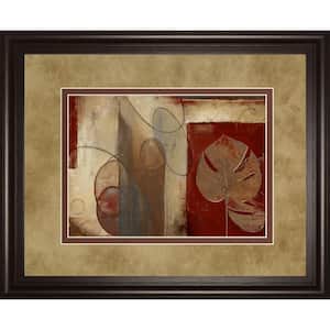 34 in. x 40 in. "Inspiration In Crimson" by Patricia Pinto Framed Printed Wall Art