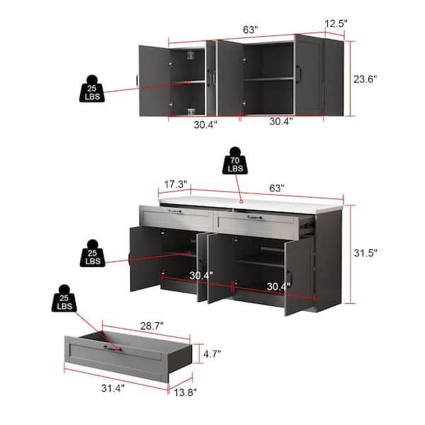 August Grove® Antioca 63'' Kitchen Pantry