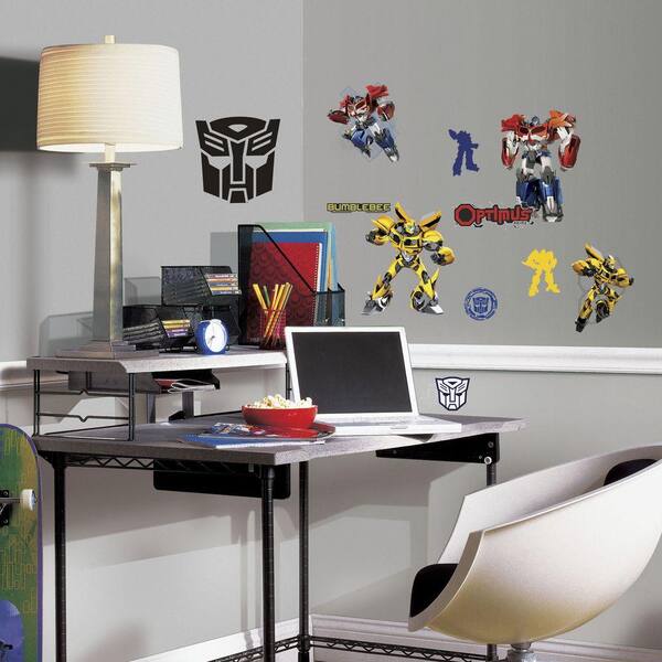 RoomMates 11.5 in. Multi Color Transformers Autobots Peel and Stick Wall Decals