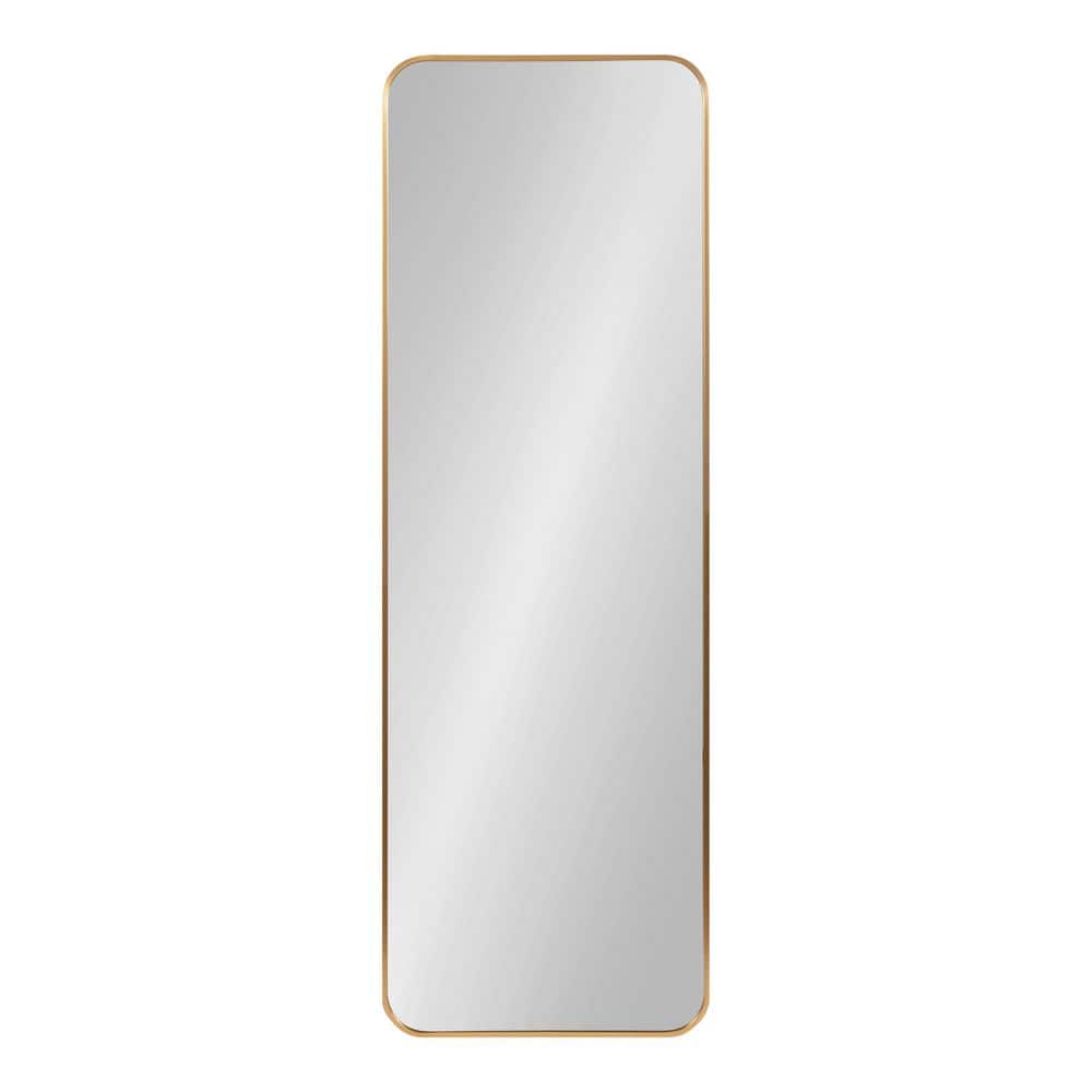 Zayda 48" Gold Aluminum Rectangular Wall Mirror