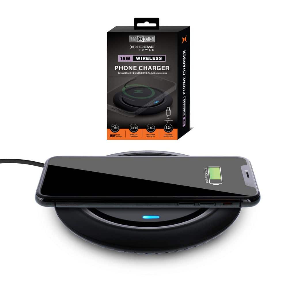 15W Qi Wireless Charging Pad for Desktop, High-Efficiency Fast Charger with LED Indicator and 3ft Power Cable price history on PriceWatchPro