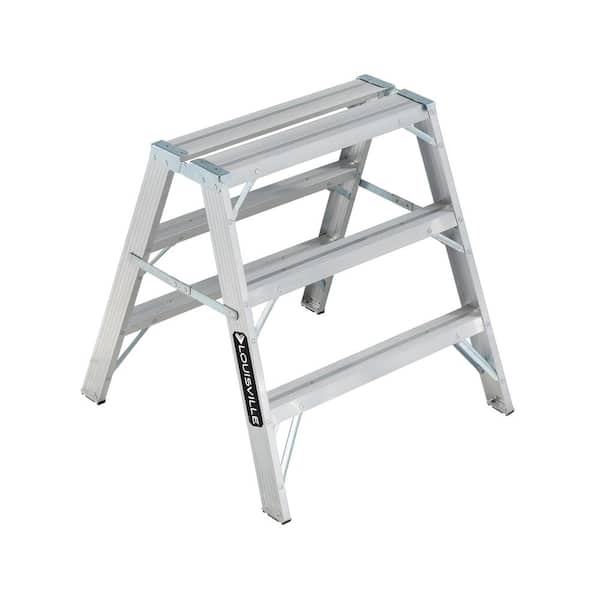 Louisville Ladder 3 ft. Aluminum Sawhorse with 300 lb. Load Capacity