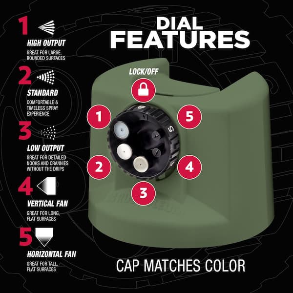 12 oz. Custom Spray 5-in-1 Satin Earthy Green Spray Paint (Case of 6)
