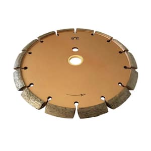 8 in. Diamond Crack Chaser Blade for Concrete and Asphalt Repair, 3/8 in. Crack Width, 1"/20mm Pin Hole Arbor