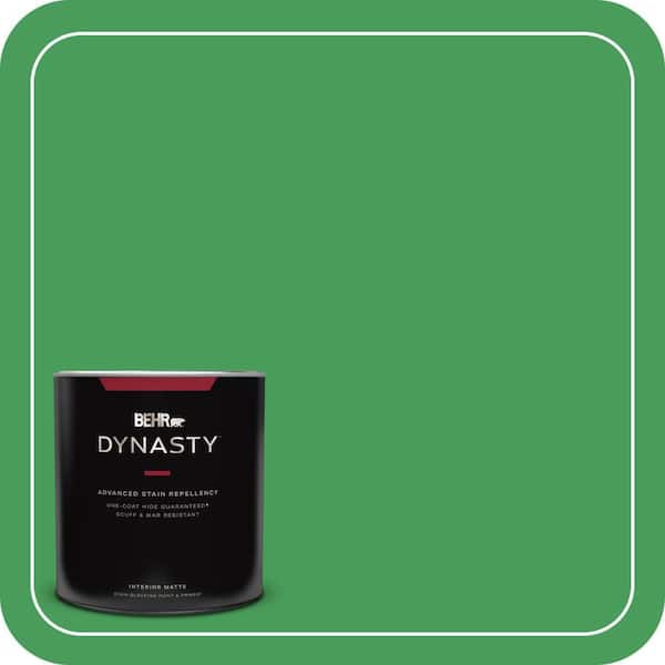BEHR DYNASTY 1 qt. #P400-6 Clover Patch Matte Interior Stain-Blocking Paint & Primer